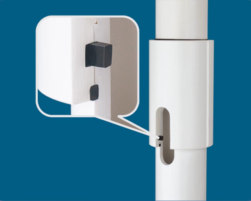 Captain uPVC Column Pipes - In-Built Automatic Locking System